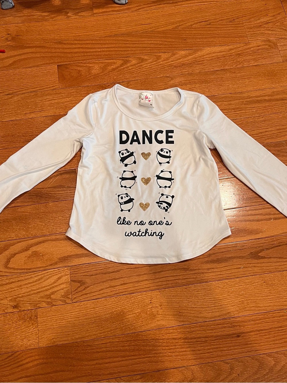 JENNA & JESSIE Girls Super Soft Pandas Long sleeves Shirt Size Medium 10/12
